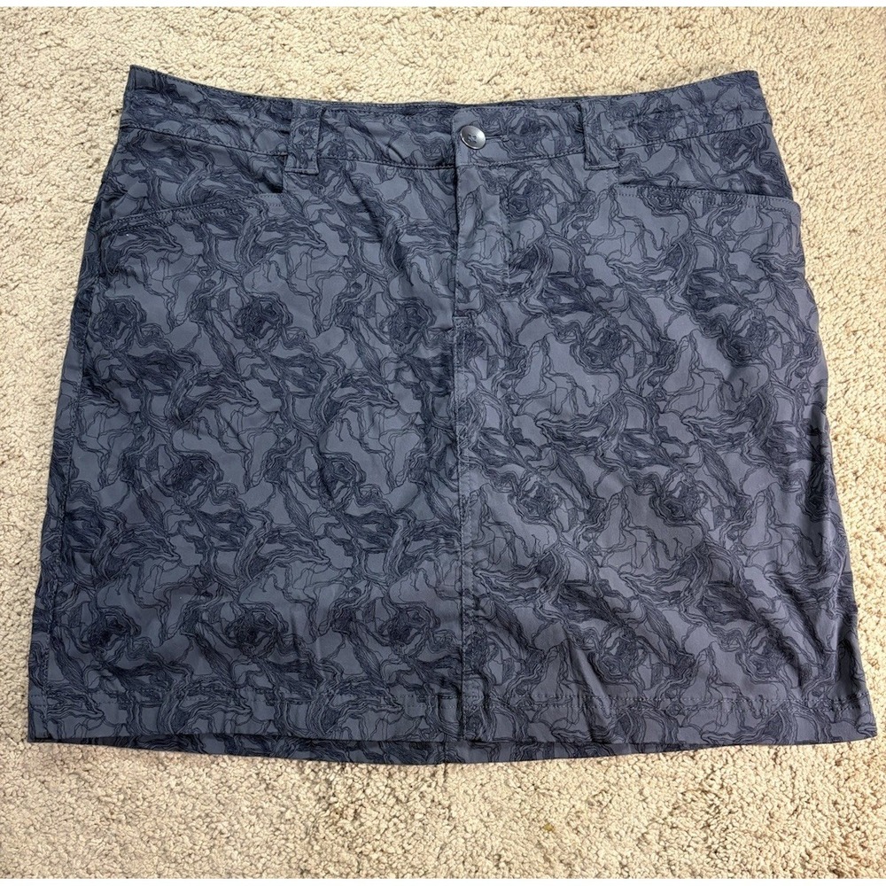 Eddie Bauer Horizon Skort Women 10 Pockets Built in Shorts Gray Hiking Outdoor